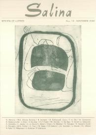 Portada:Salina : revista de la Facultat de Lletres de Tarragona. Núm. 14, 2000