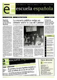 Escuela española. Año LXII, núm. 3521, 17 de enero de 2002