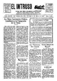 Portada:El intruso. Diario Joco-serio netamente independiente. Tomo XXVIII, núm. 2720, domingo 23 de marzo de 1930