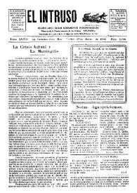 Portada:El intruso. Diario Joco-serio netamente independiente. Tomo XXVIII, núm. 2724, viernes 28 de marzo de 1930