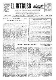 Portada:El intruso. Diario Joco-serio netamente independiente. Tomo XXVIII, núm. 2730, viernes 4 de abril de 1930