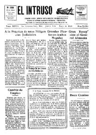 Portada:El intruso. Diario Joco-serio netamente independiente. Tomo XXVIII, núm. 2751, jueves 1 de mayo de 1930