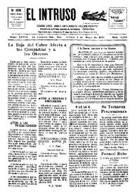 Portada:El intruso. Diario Joco-serio netamente independiente. Tomo XXVIII, núm. 2752, viernes 2 de mayo de 1930