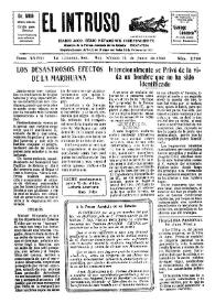 Portada:El intruso. Diario Joco-serio netamente independiente. Tomo XXVIII, núm. 2788, sábado 14 de junio de 1930