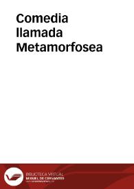 Comedia llamada Metamorfosea (2001) / versión y dirección Ana Zamora, producido por Miguel Ángel Alcántara - Noviembre Teatro | Biblioteca Virtual Miguel de Cervantes