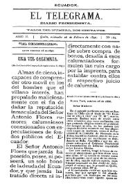 Portada:El Telegrama : diario progresista. Año II, núm. 165, miércoles 26 de febrero de 1890