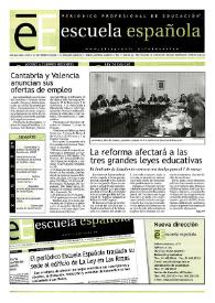 Escuela española. Año LXII, núm. 3525, 14 de febrero de 2002