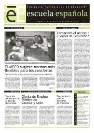 Escuela española. Año LXII, núm. 3527, 28 de febrero de 2002