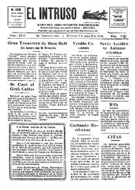 Portada:El intruso. Diario Joco-serio netamente independiente. Tomo XXIX, núm. 2831, domingo 3 de agosto de 1930