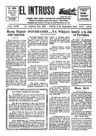 Portada:El intruso. Diario Joco-serio netamente independiente. Tomo XXIX, núm. 2870, viernes 19 de septiembre de 1930