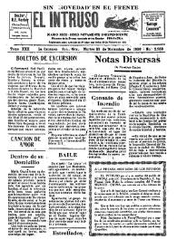 Portada:El intruso. Diario Joco-serio netamente independiente. Tomo XXX, núm. 2950, martes 23 de diciembre de 1930