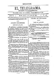 Portada:El Telegrama : diario progresista. Año II, núm. 236, jueves 10 de julio de 1890