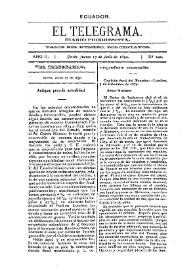 Portada:El Telegrama : diario progresista. Año II, núm. 240, jueves 17 de julio de 1890