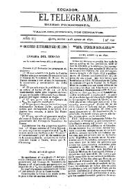 Portada:El Telegrama : diario progresista. Año II, núm. 259, martes 19 de agosto de 1890