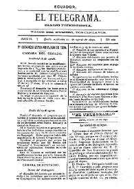 Portada:El Telegrama : diario progresista. Año II, núm. 260, miércoles 20 de agosto de 1890