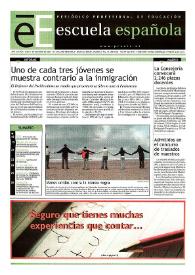 Escuela española. Año LXIII, núm. 3566, 30 de enero de 2003