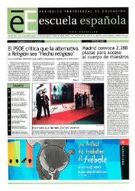 Escuela española. Año LXIII, núm. 3572, 13 de marzo de 2003