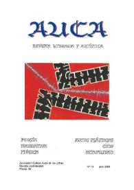 Portada:Auca : revista literaria y artística. Núm. 13, julio 2008