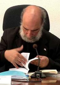 Más información sobre Recital de Raúl Zurita, aula Magna Filosofía y Letras / dirección José Carlos Rovira, realización y edición Luis García Verdú