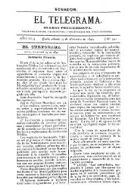 Portada:El Telegrama : diario progresista. Año III, núm. 341, sábado 13 de diciembre de 1890