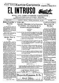 Portada:El intruso. Diario Joco-serio netamente independiente. Tomo XLVII, núm. 4652, jueves 13 de febrero de 1936