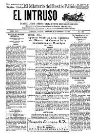 Portada:El intruso. Diario Joco-serio netamente independiente. Tomo XLVI, núm. 4657, miércoles 19 de febrero de 1936