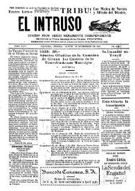 Portada:El intruso. Diario Joco-serio netamente independiente. Tomo XLVI, núm. 4654, jueves 27 de febrero de 1936
