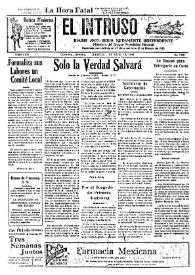 Portada:El intruso. Diario Joco-serio netamente independiente. Tomo LXXI, núm. 7205, sábado 26 de julio de 1941