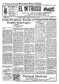 Portada:El intruso. Diario Joco-serio netamente independiente. Tomo LXXI, núm. 7211, sábado 2 de agosto de 1941