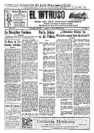 Portada:El intruso. Diario Joco-serio netamente independiente. Tomo LXXI, núm. 7221, jueves 14 de agosto de 1941