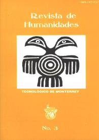 Portada:Revista de Humanidades : Tecnológico de Monterrey. Número 3, otoño 1997