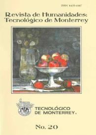 Portada:Revista de Humanidades : Tecnológico de Monterrey. Número 20, primavera 2006