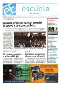 Escuela española. Núm. 3615, 11 de marzo de 2004