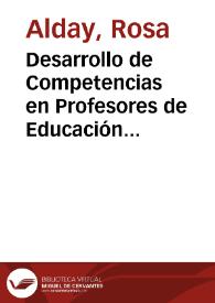 Portada:Desarrollo de Competencias en Profesores de Educación Física en el marco de la  Reforma Integral en Educación Básica  2009 (RIEB)