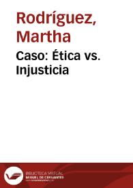 Portada:Caso: Ética vs. Injusticia