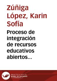 Portada:Proceso de integración de recursos educativos abiertos (REA) en ambientes de aprendizaje de formación técnica profesional en computación