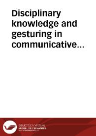 Portada:Disciplinary knowledge and gesturing in communicative events: a comparative study between lessons using interactive whiteboards and traditional whiteboards in Mexican schools