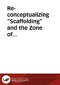 Portada:Re-conceptualizing “Scaffolding” and the Zone of Proximal Development in the Context of Symmetrical Collaborative Learning