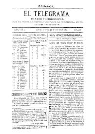 Portada:El Telegrama : diario progresista. Año III, núm. 422, martes 31 de marzo de 1891