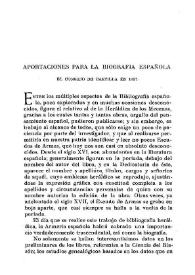 Aportación para la biografía española  : El Consejo de Castilla en 1637 / Vicente Castañeda | Biblioteca Virtual Miguel de Cervantes