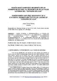 Portada:Ramón María Narváez: biografía de un hombre de Estado. El desmontaje de la falsa leyenda del \"Espadón de Loja\" / Jorge Pérez Alonso