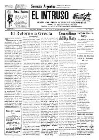 Portada:El intruso. Diario Joco-serio netamente independiente. Tomo LXXIII, núm. 7311, martes 2 de diciembre de 1941