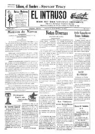 Portada:El intruso. Diario Joco-serio netamente independiente. Tomo LXXIII, núm. 7328, domingo 21 de diciembre de 1941
