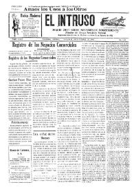 Portada:El intruso. Diario Joco-serio netamente independiente. Tomo LXXIII, núm. 7332, sábado 27 de diciembre de 1941