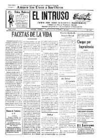 Portada:El intruso. Diario Joco-serio netamente independiente. Tomo LXXIII, núm. 7333, domingo 28 de diciembre de 1941