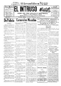 Portada:El intruso. Diario Joco-serio netamente independiente. Tomo LXXIII, núm. 7389, jueves 5 marzo de 1942