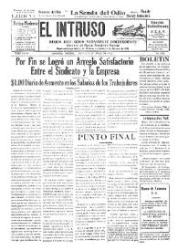 Portada:El intruso. Diario Joco-serio netamente independiente. Tomo LXXIV, núm. 7423, jueves 16 de abril de 1942
