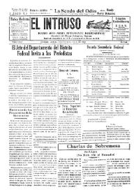 Portada:El intruso. Diario Joco-serio netamente independiente. Tomo LXXIV, núm. 7430, viernes 24 de abril de 1942