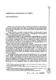 Antigüedad y modernidad en Nebrija / Gloria Guerrero Ramos | Biblioteca Virtual Miguel de Cervantes