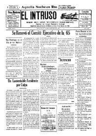 Portada:El intruso. Diario Joco-serio netamente independiente. Tomo LXXIV, núm. 7441, domingo 10 de mayo de 1942